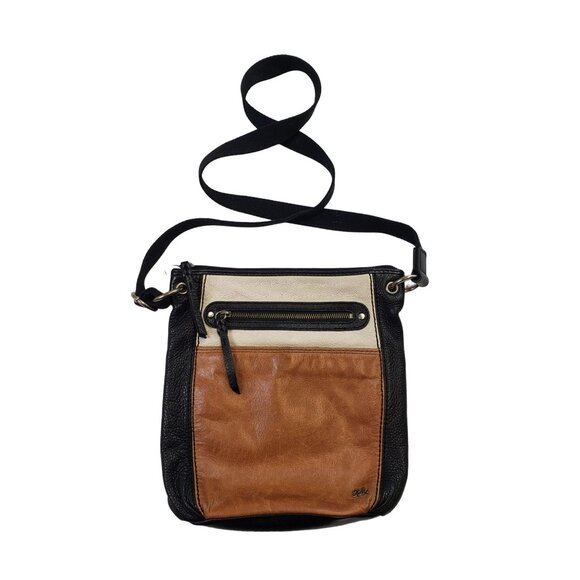 The Sak Laurel Color Block Leather Crossbody Bag - Picture 1 of 11